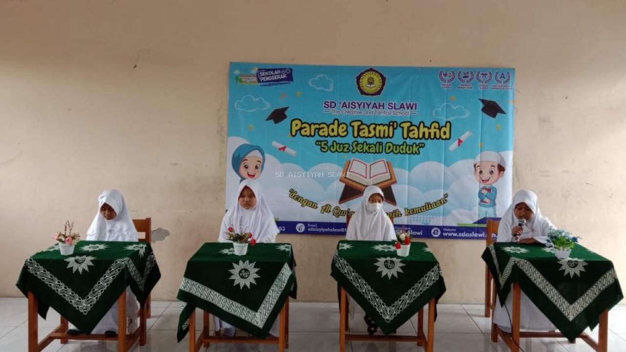 Keren, Siswa SD Aisyiyah Slawi Setor Hafalan Al-Quran 5 Juz Sekali Duduk